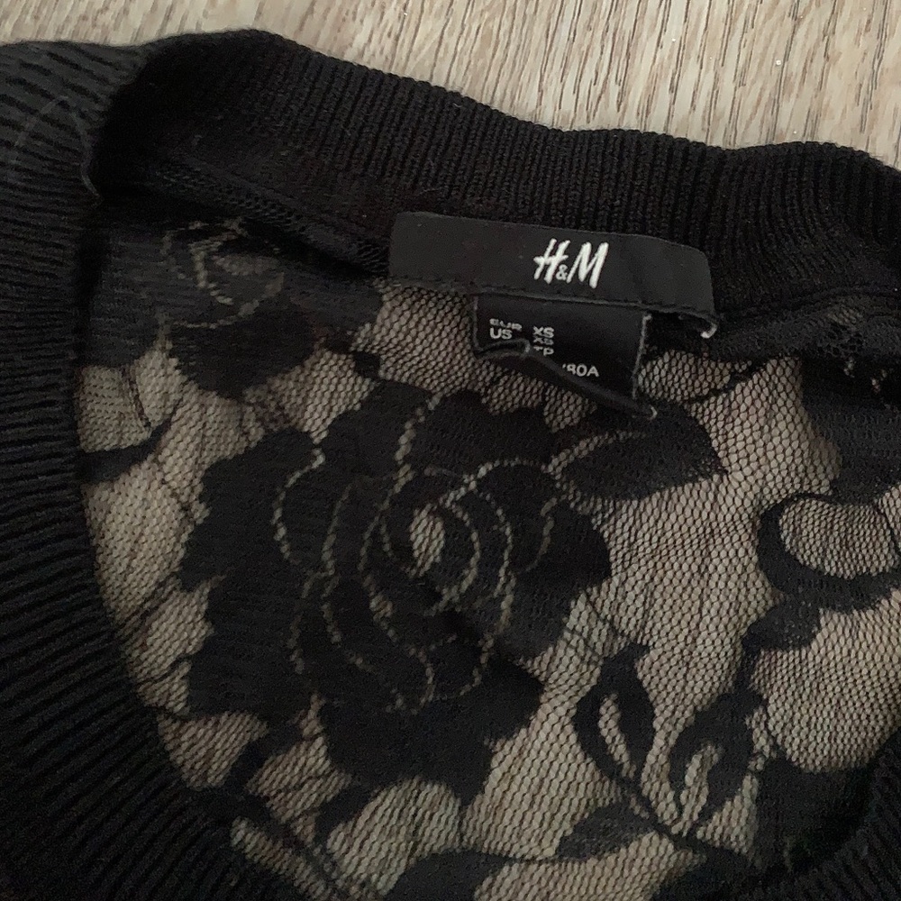 Black Lace Cardigan H&M